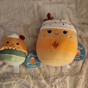Squishmallows Orange and Green Plush Pair